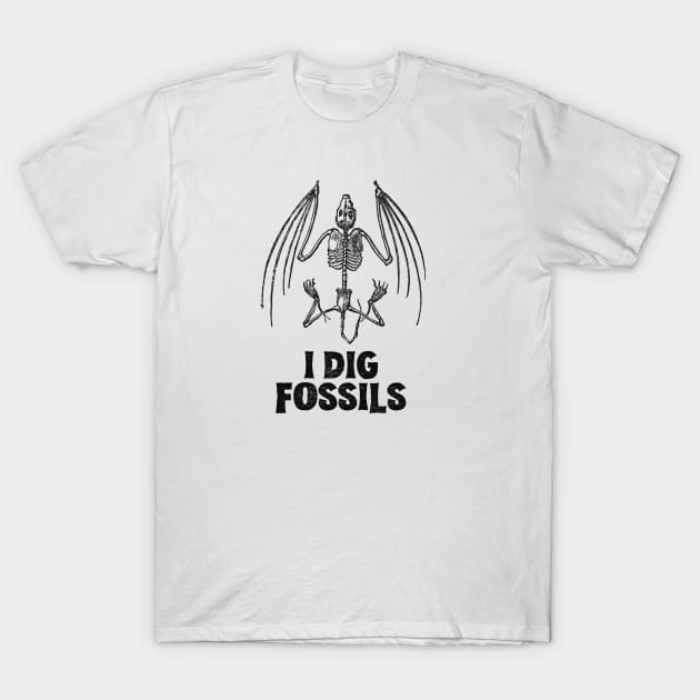 I Dig Fossils T-Shirt by Cor Designs